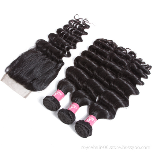 High Quality Natural Wave Virgin Brazilian Human Hair Frontal Lace Closure